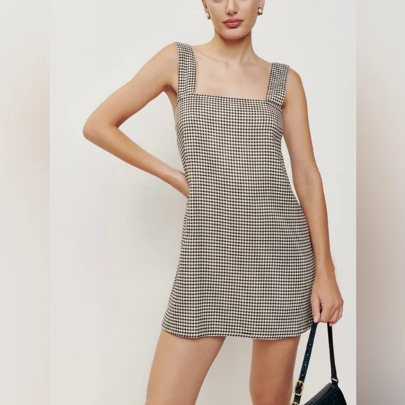 【Reformation】ミニ ワンピース Reformation | Dresses | Reformation Hackney Houndstooth Mini